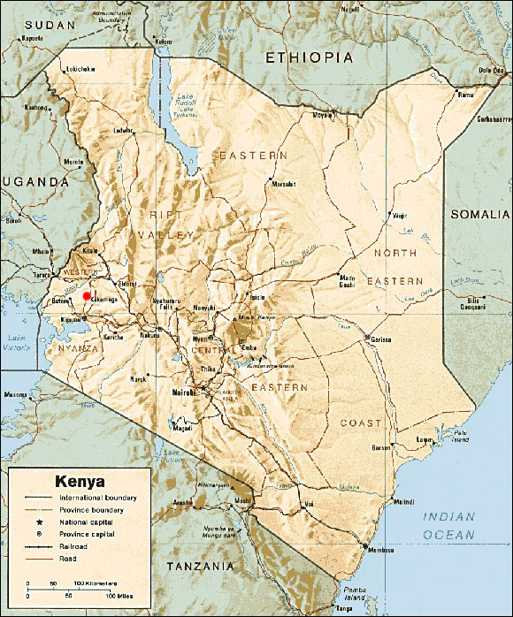 Karte Kenia Karte Kenia