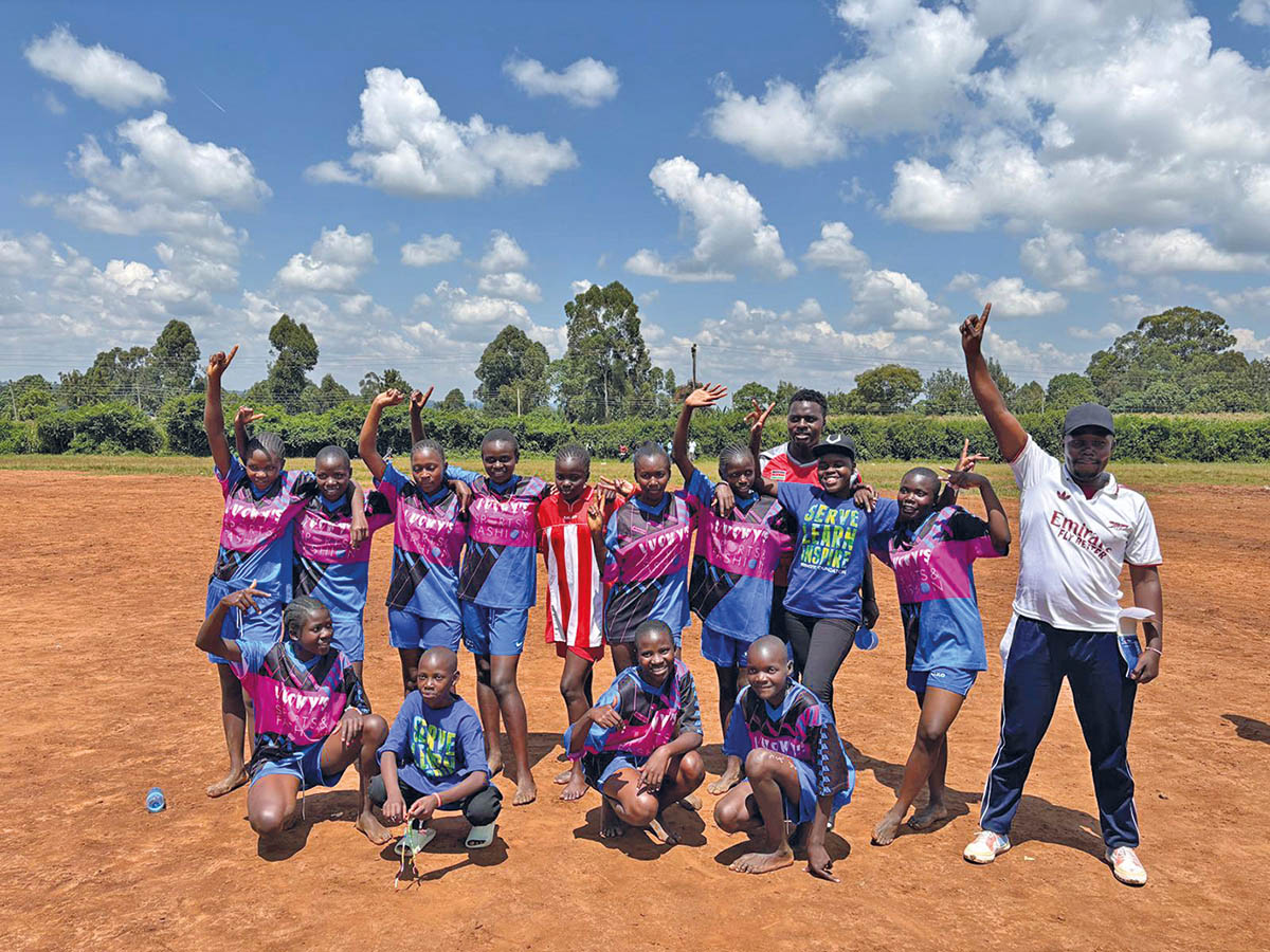Das Malaika Fußballteam am Sporttag