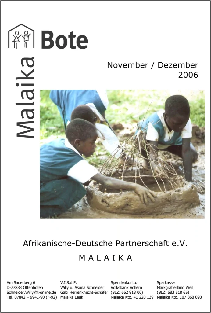 Titelbild des Malaika Boten 2006