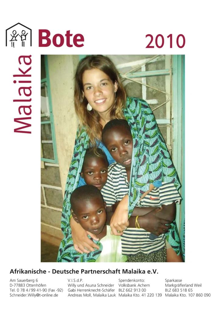Titelbild des Malaika Boten 2010