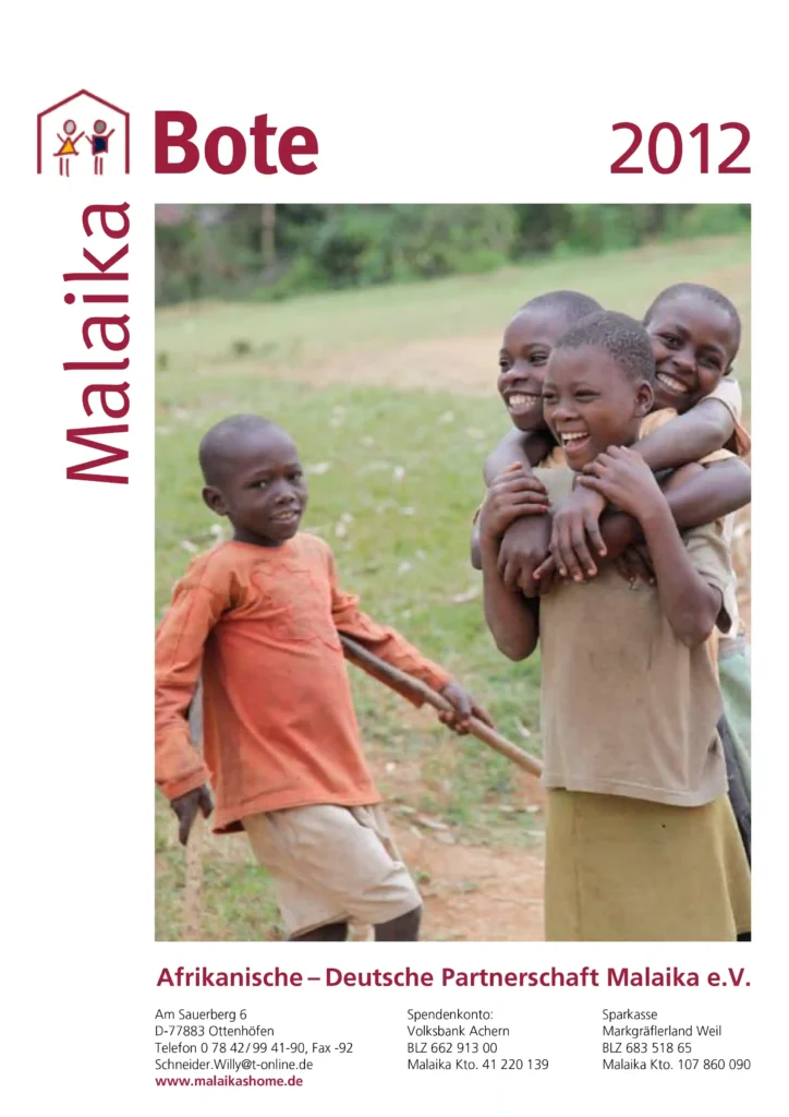 Titelbild des Malaika Boten 2012