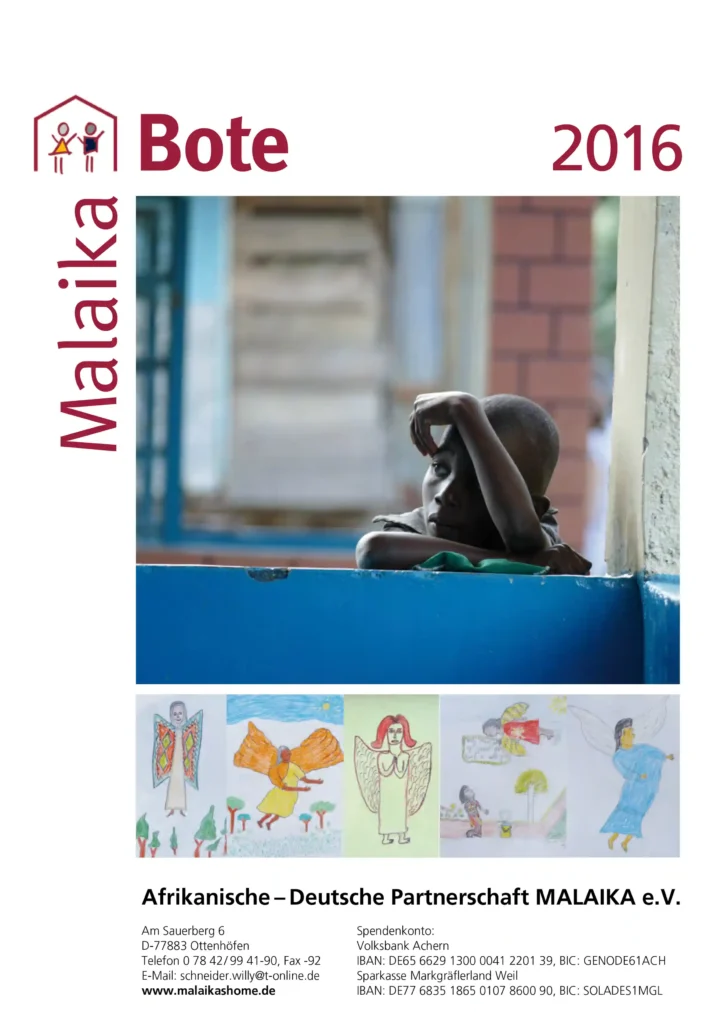 Titelbild des Malaika Boten 2016