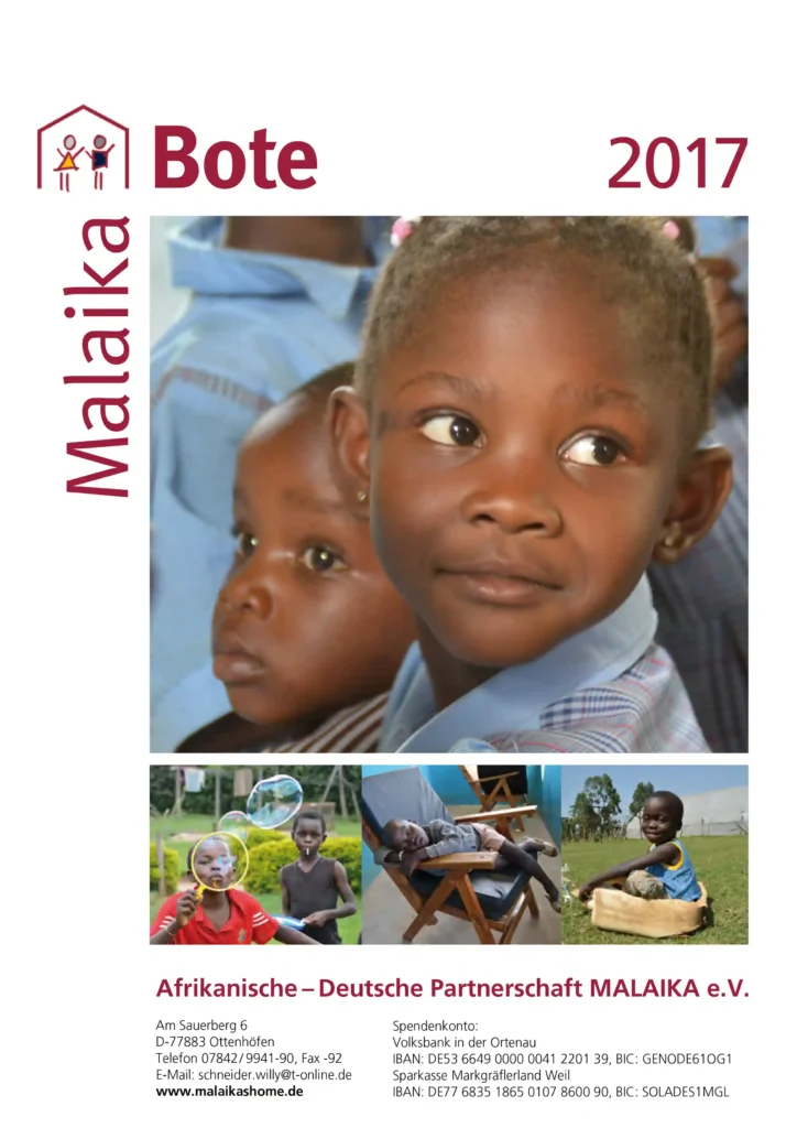 Titelbild des Malaika Boten 2017