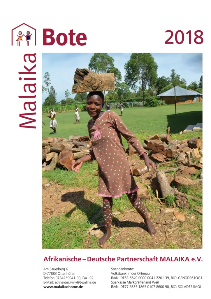 Titelbild des Malaika Boten 2018