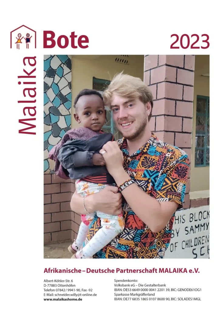 Titelbild des Malaika Boten 2023