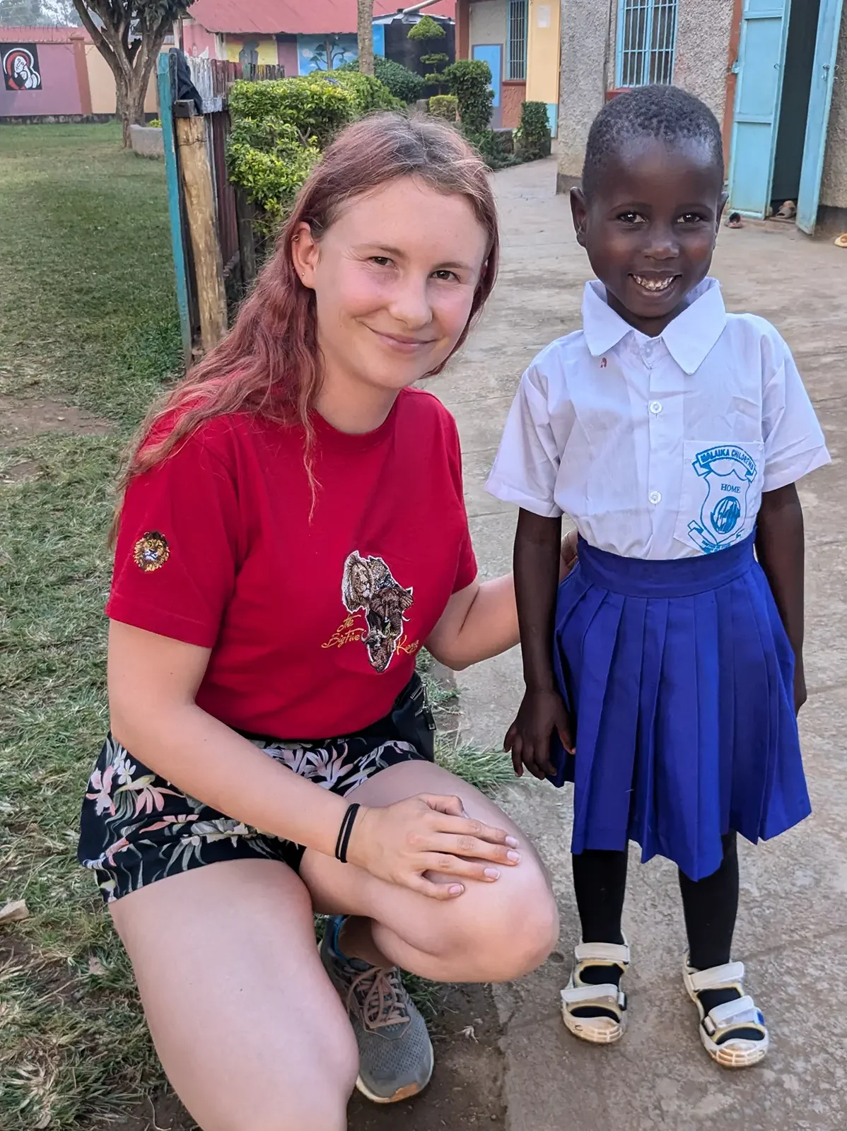 Juliane und ein Malaika Kind